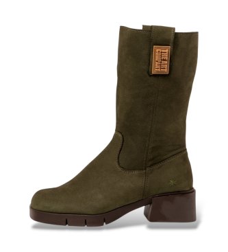 Art Botas de Couro 1286 Varsóvia castanho esverdeado