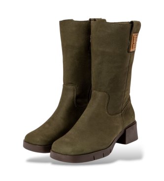Art Botas de Couro 1286 Varsóvia castanho esverdeado