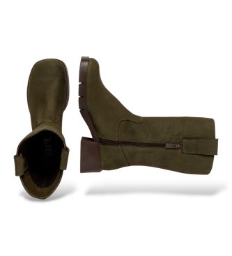Art Botas de Couro 1286 Varsóvia castanho esverdeado