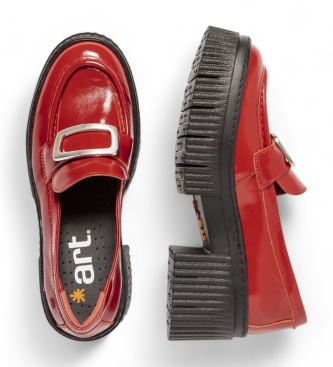 Art Leren loafers 1372 rood