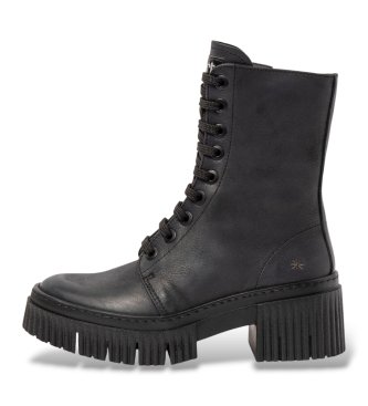 Art York 1375 Leather Ankle Boots Black