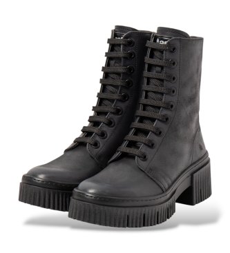 Art York 1375 Leather Ankle Boots Black