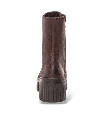 Art Botines de Piel 1375 York marrón oscuro