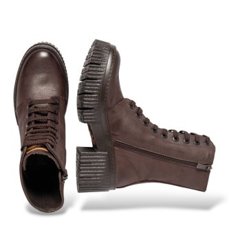 Art Botines de Piel 1375 York marrón oscuro