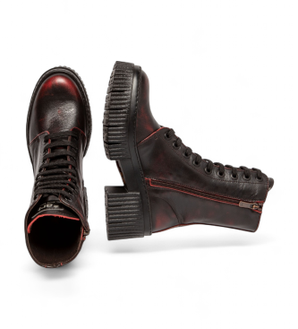 Art Botines de Piel 1375 York granate