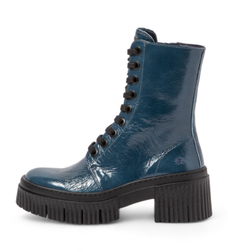 Art Lederstiefeletten 1375 blau