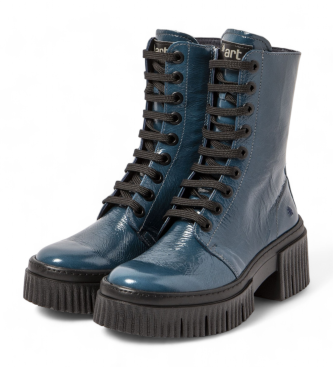 Art Botins em pele 1375 azul