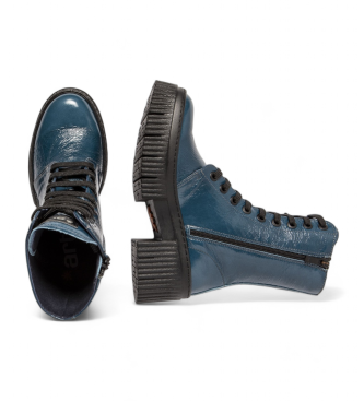 Art Botins em pele 1375 azul