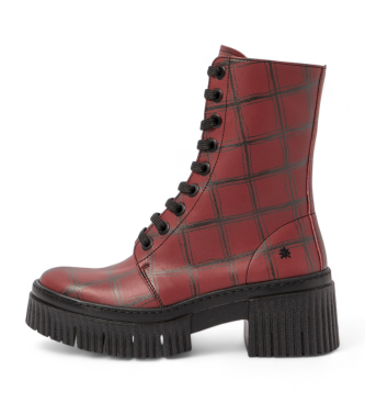 Art Botins em pele 1375F vermelho