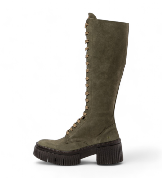 Art Botas de piel 1376 verde