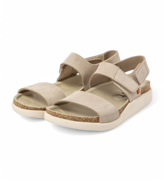 Art Leren sandalen 1386S Biarritz beige