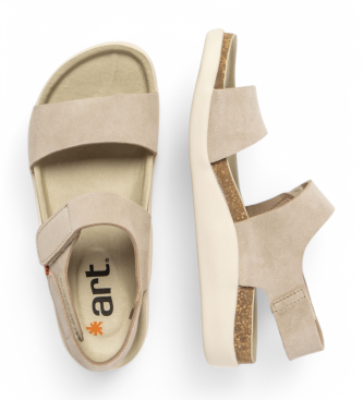 Art Sandalias de piel 1386S Biarritz beige