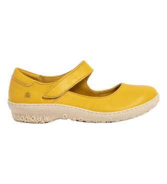 Art Sapatos de couro 1420 Nappa amarelo