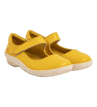 Art Sapatos de couro 1420 Nappa amarelo