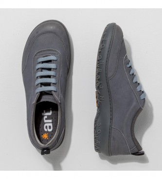 Art Sneaker in pelle grigia Nubuck-W Blue Fog Antibes