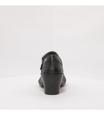 Art 1440 Scarpe in pelle nappa nera - altezza tacco: 6,5 cm