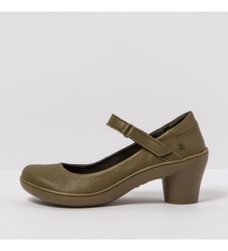 Art Sapatos de couro 1440 Alfama verde -Altura do salto 6,5cm