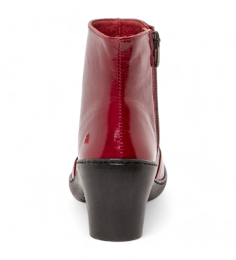 Art Botins em pele 1442 vermelho