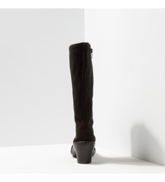 Art Leren laarzen1449 Lux Alfama zwart -Hoogte hak: 6,5 cm