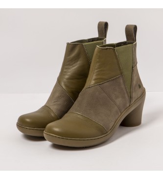 Art Leather ankle boots 1453 Alfama green -Heel height 6,5cm