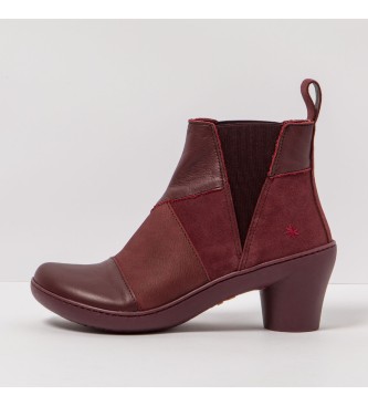 Art Usnjeni čevlji 1453 Alfama maroon -Višina pete 6,5 cm