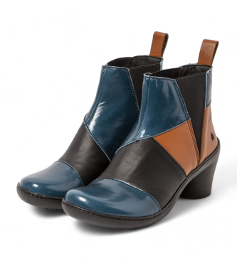 Art Botins em pele 1453 azul