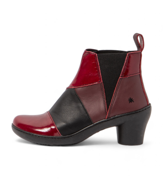 Art Bottines en cuir 1453 bordeaux