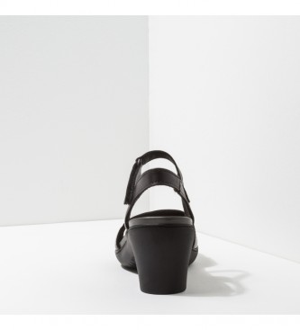 Art Leather sandals 1475 Alfama black -Heel height: 7cm- -Heel height: 7cm- -Leather sandals 1475 Alfama black -Heel height: 7cm- -Heel height: 7cm-