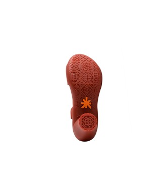 Art Sandalias de Piel Alfama rojo -Altura tacón 7cm-