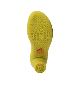Art Leren sandalen 1475 Alfama beige -Hoogte hak 7cm