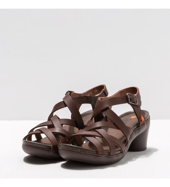Art Lder sandaler 1477 Alfama brun -Hlhjde 7cm