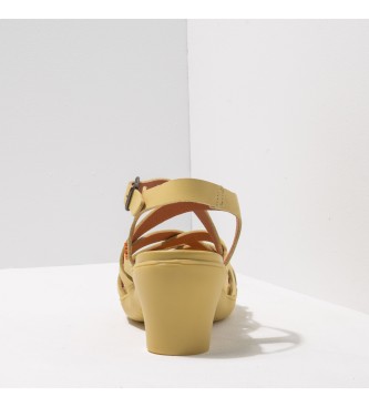 Art Lder sandaler Cartago Wheat Alfama gul -Hjde hl: 7cm