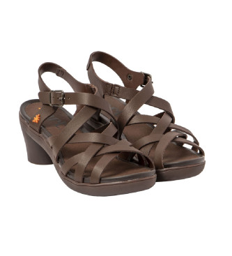 Art Leather Sandals 1477 Alfama brown -Heel height 7cm