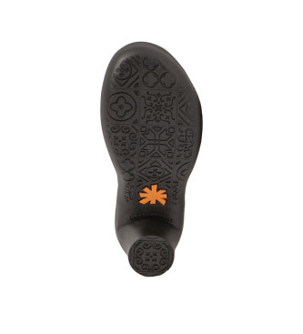 Art Usnjeni sandali 1479 Alfama black -Višina pete 7 cm