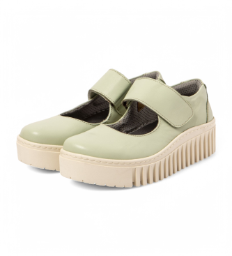 Art 1514 Scarpe in pelle verde lime Brighton