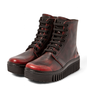 Art 1517 Stivaletti in pelle bordeaux Brighton