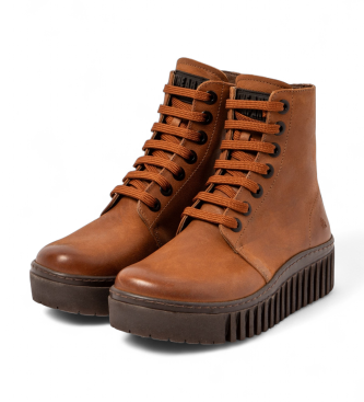 Art Botines de Piel 1517 Brighton marrn