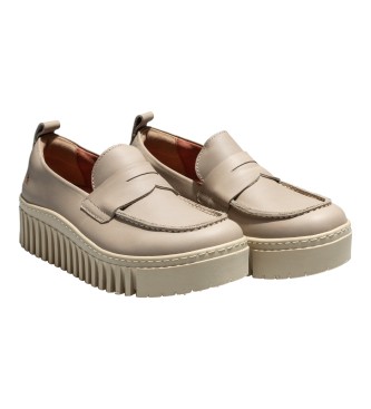 Art Brighton Beige leather loafers