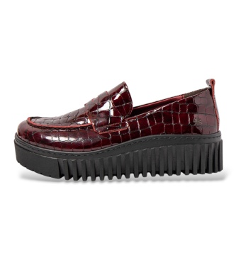 Art Brighton Lederschuhe 1530S granatrot