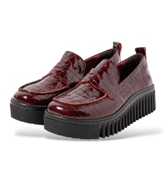 Art Brighton Lederschuhe 1530S granatrot