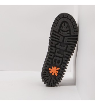 Art Zapatos de piel con plataforma 1530S Nappa Black-Cream/Brighton