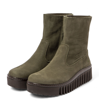 Art Botins em pele 1531 Brighton verde