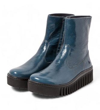 Art Botins em pele 1531 azul