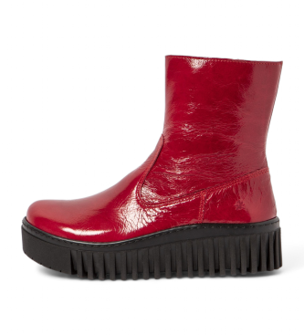 Art Botins em pele 1531 vermelho