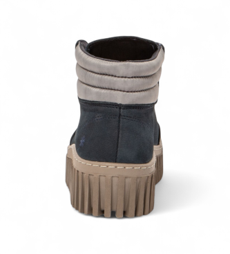 Art 1532 Stivaletti in pelle blu navy Brighton
