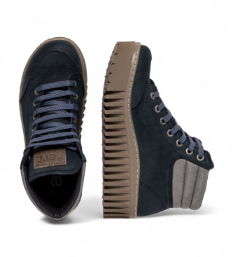 Art 1532 Stivaletti in pelle blu navy Brighton