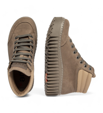 Art Botins em pele 1532 Taupe