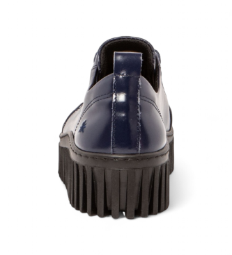 Art Sneakers in pelle blu navy Brighton 1535