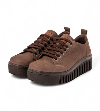 Art Zapatillas de Piel 1535 Brighton marrn
