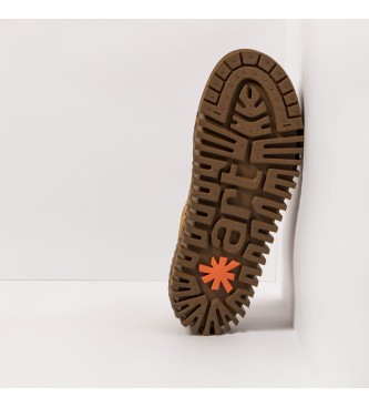 Art Zapatos de piel con plataforma 1535S Silk Suede Toffee/Brighton
